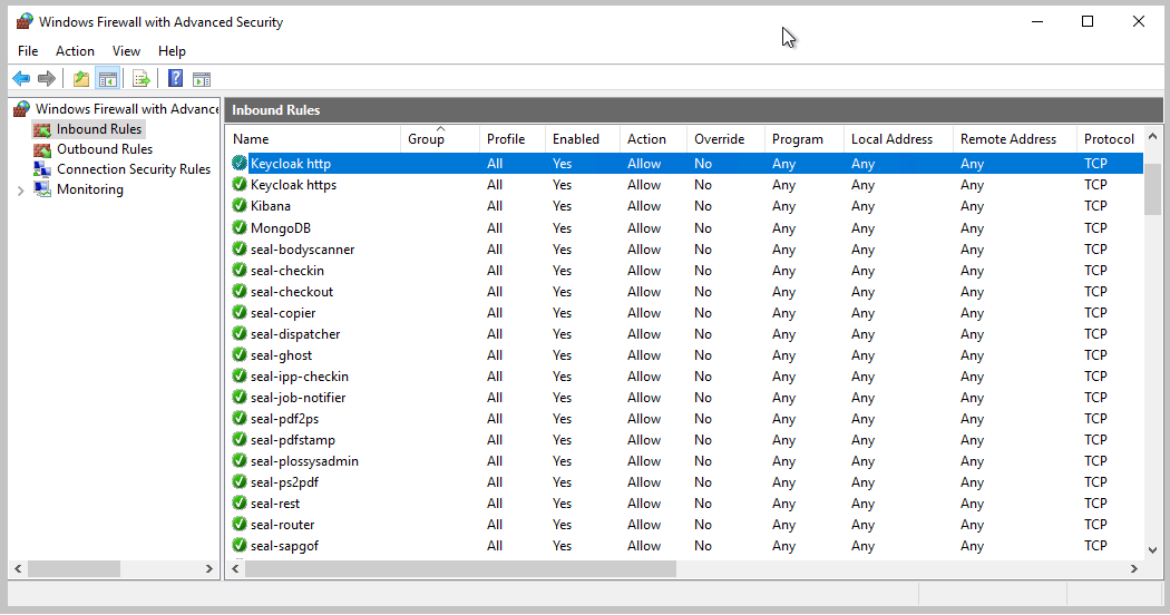 Firewall Inbound Rules